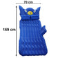 Inflatable Car Bed Set with Lion Head Pillow and Cushions for Comfortable Travel Sleeping (1 Set)