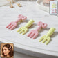 Cute Mini Fork Shaped Hair Clips Set For Girls And Women (4 Pc)