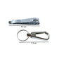 Stainless Steel Nail Clipper Set With Keychain Holder (2 Pc)