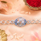 Premium Silver Ganesha Rakhi With Stones Chain Bracelet For Brother (1 Pc)