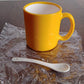 Elegant Ceramic Mug With Matching Spoon