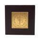 Golden Charan Paduka in Wooden Box – Spiritual Gift & Pooja Accessory