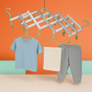 Adjustable Clothes Hanger with 29 Clips – Windproof Dryer Rack