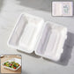 Vegnar premium bagasse clamshell food box 9x6 inch