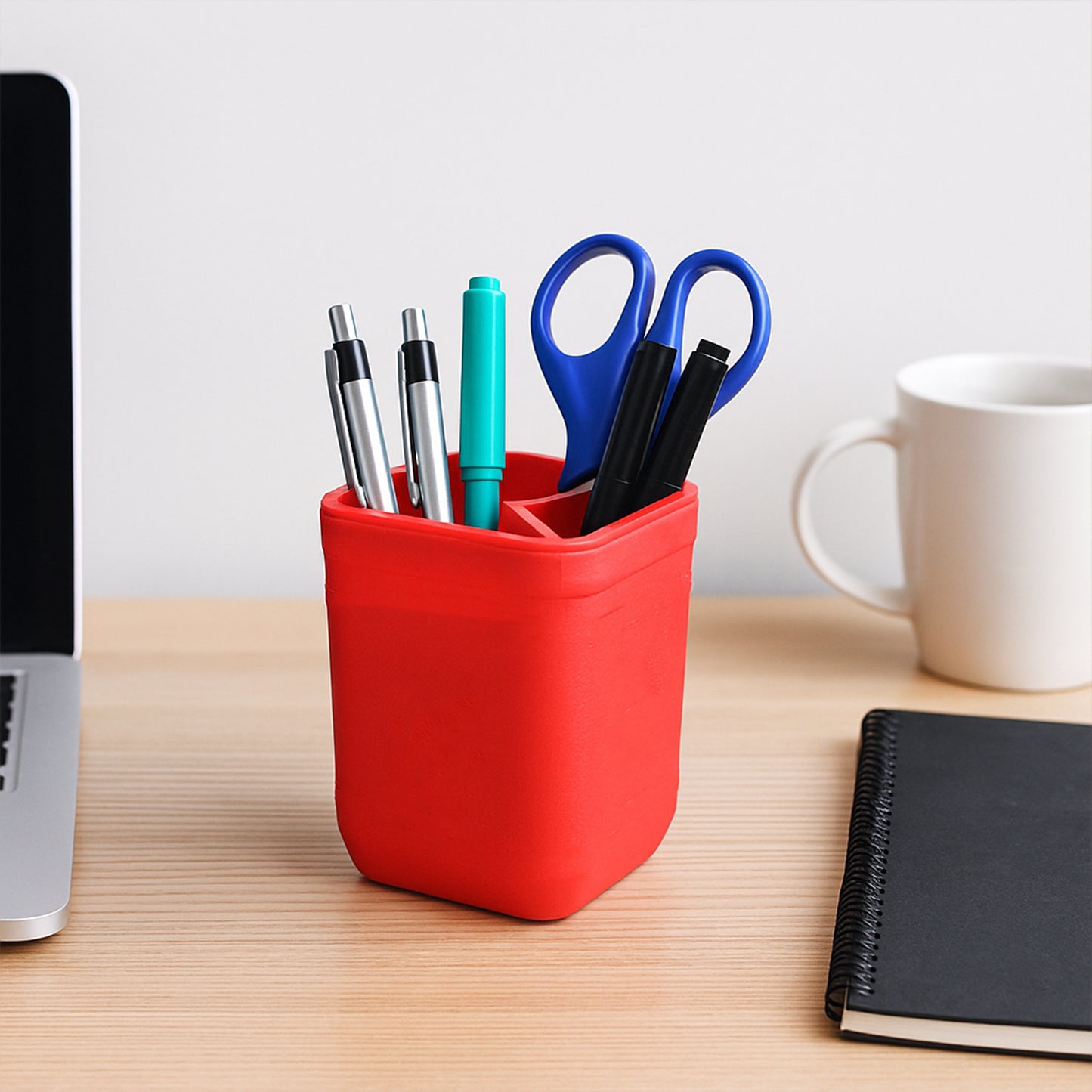 Officemate Pen Stand  Tri-section Desk Organizer Stationery Pens Office Supplies