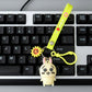 Soft silicone bunny bag accessory