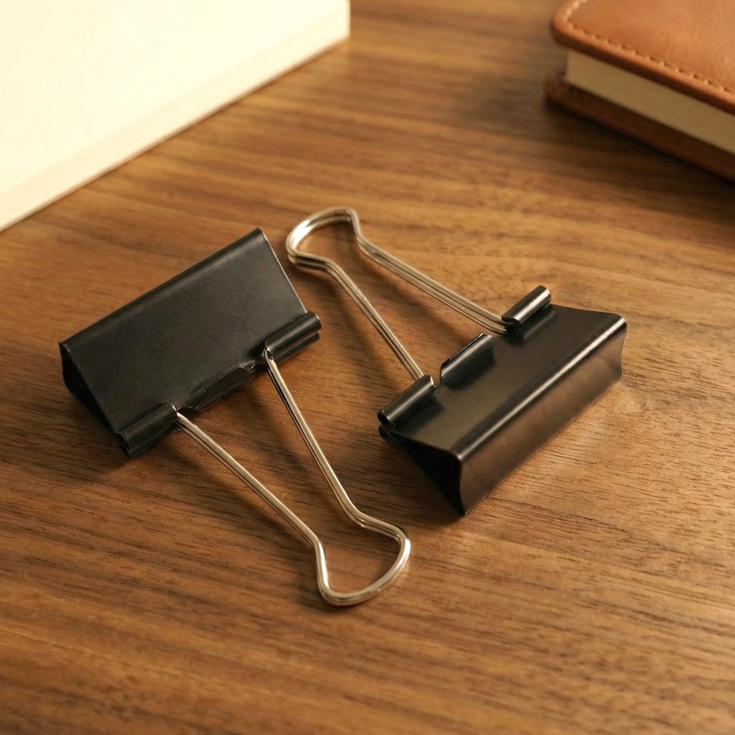 Extra Large Heavy-duty Black Binder Clips Set (41 Mm 12 Pc)