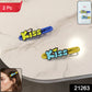 Cute Kiss Text Hair Clip Set (2 Pc)