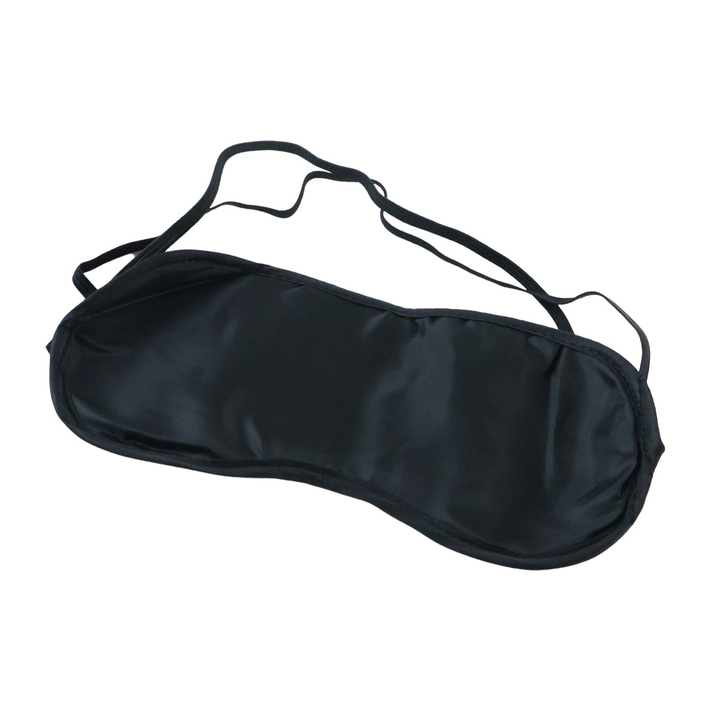 Soft Black Satin Sleeping Eye Mask For Night Rest Travel And Relaxation (1 Pc)