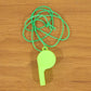 Plastic Sports Whistle With Neck Lanyard Loud Safety Whistle (1 Pc Mix Color)