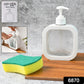 Snap Sink Dispenser Plastic Clear Empty Pump Lotion Bottles (1 Set)