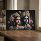 Premium Decorative Radha Krishna Wall Painting Frame 45x30 Cm (1 Pc)
