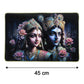 Premium Decorative Radha Krishna Wall Painting Frame 45x30 Cm (1 Pc)
