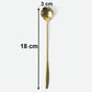 Golden Mini Serving Spoon Set Steel Dessert Tea Coffee Spoons For Home (4 Pc Set)