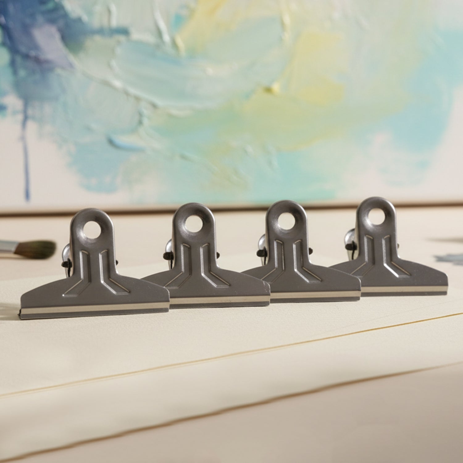 Heavy Duty Metal Paper Clamp Clips (4 Pc)