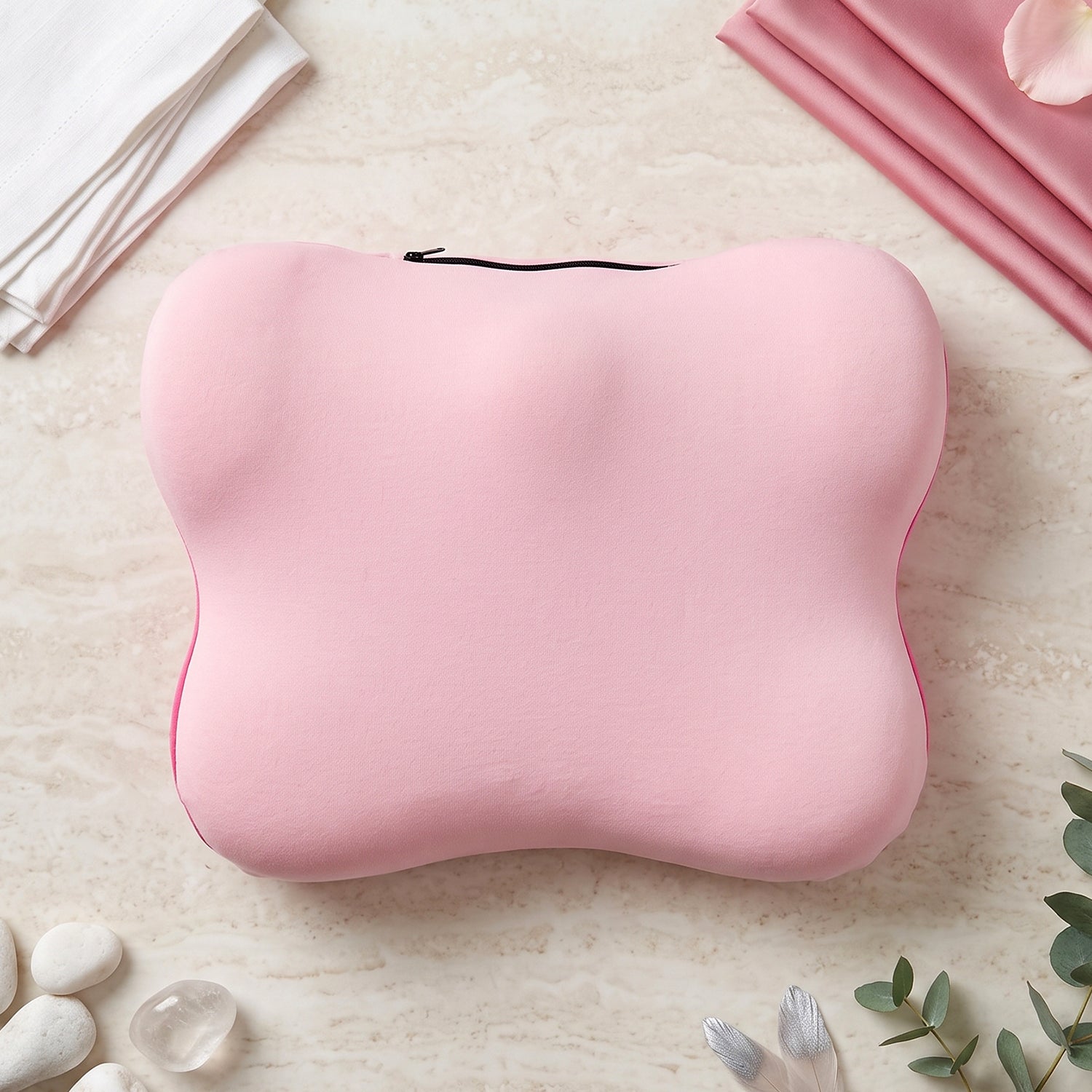 Memory Foam Lumbar Support Cushion For Office Chair Car Seat And Home Use (1 Pc)