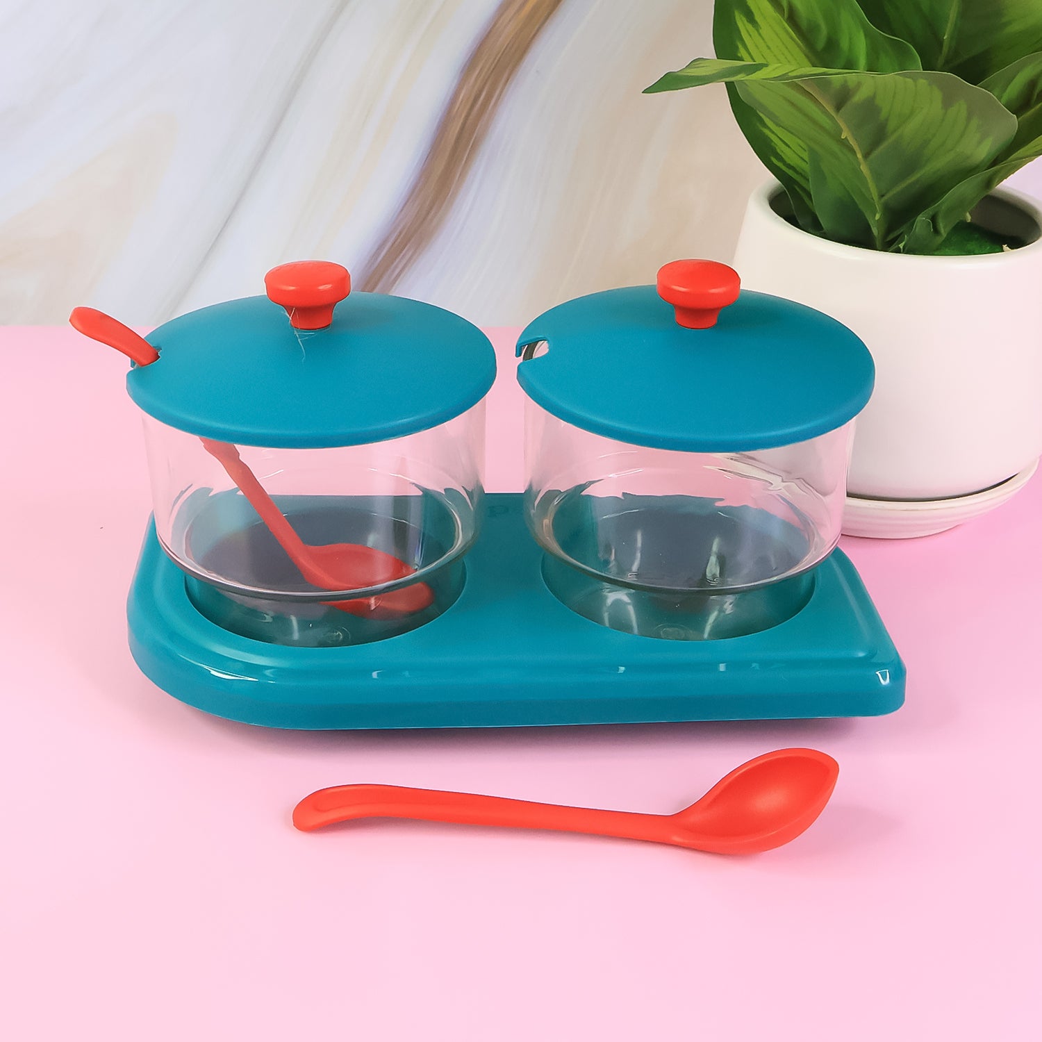 Supermom Storewell Multipurpose Spice And Condiment Container Set (2 Pc)