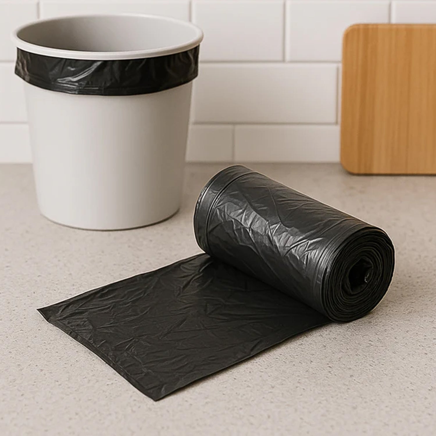 Heavy Duty Garbage Bags Roll (50 Bag 45x55 Cm)
