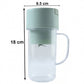 Portable Electric Juicer Mixer Grinder with Handle (1 Pc, 340 ML)