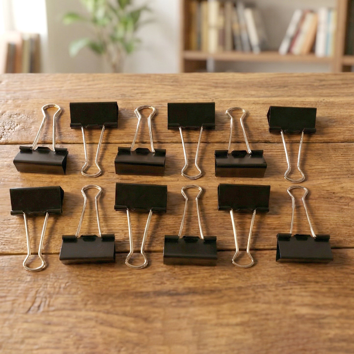 Extra Large Heavy-duty Black Binder Clips Set (41 Mm 12 Pc)