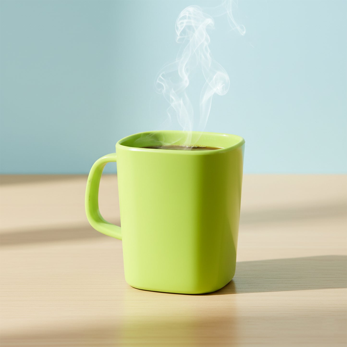 Square Melamine Mug  Premium Durable Lightweight Cup (1 Pc)