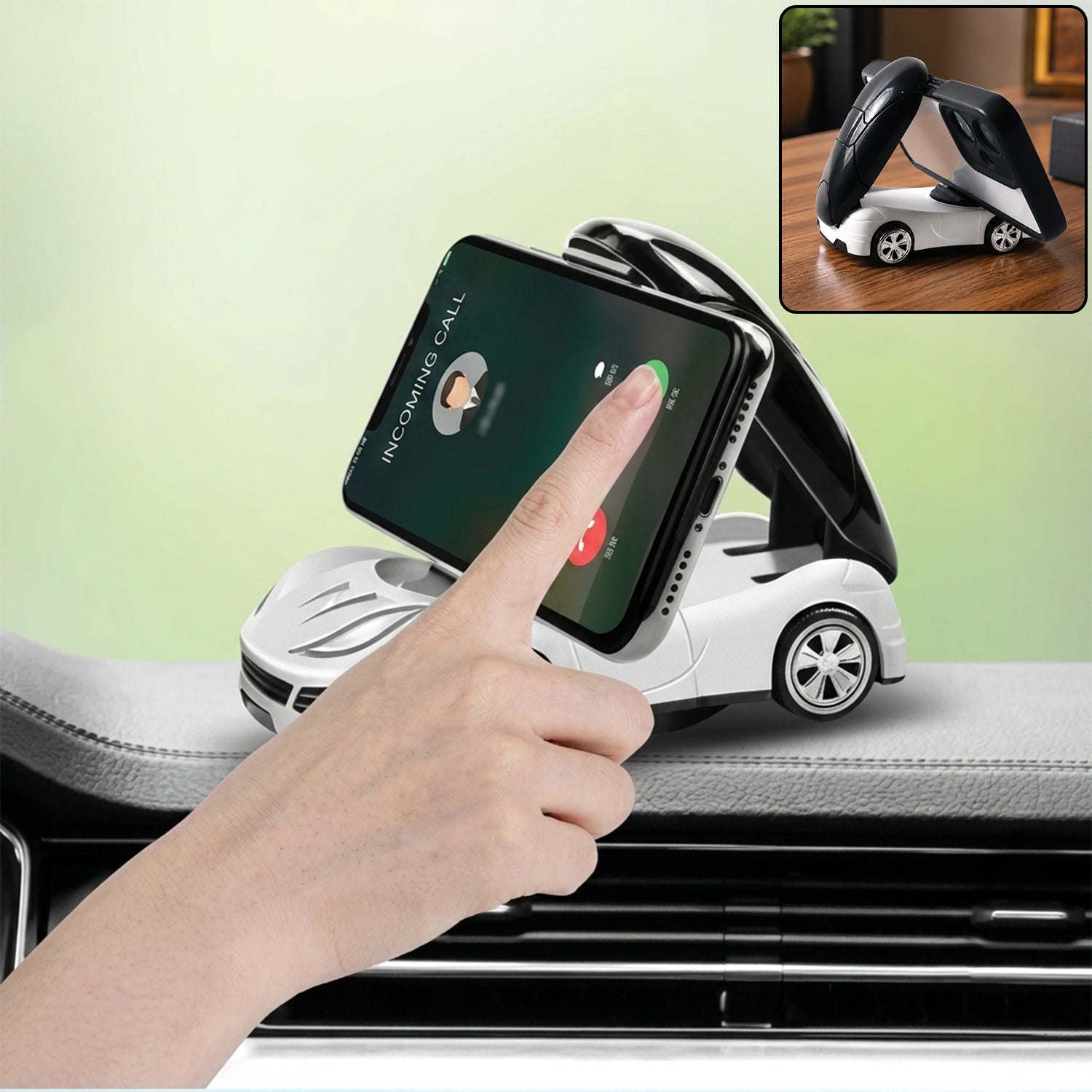 Car Shaped Dashboard Mobile Phone Holder Stand Anti Slip Sports Car (1 Pc)