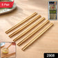 Premium Reusable Bamboo Chopsticks Set (Set Of 5 Pair)