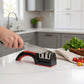 4 Stage Knife Sharpener Manual Kitchen Sharpening Tool With Non-slip Base (1 Pc)