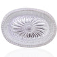 2090 Multipurpose Royal Design Oval Silver Gift Tray