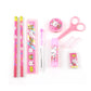 7959 10 Pcs Set Stationary Set Including Pencil Ruler Rubber Pencil Sharpener Glue Ballpoint Pen Scissors Pencil Cover School Office Product Gift