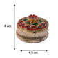 Mix Design Decorative Kankavati With Lid For Kumkum And Pooja Essentials (1 Pc)