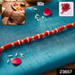 Handmade Red Bracelet Rakhi With White Beads (1 Pc)