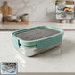Ganesh Shine 750 Stainless Steel Lunch Box Set  With Small Side Container (1 Set)