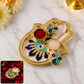 Hand Shaped Kankavati Kumkum Holder For Puja And Tilak Rituals (1 Pc)