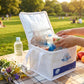 Portable Insulated Lunch Bag With Zipper Closure 16x19x21 Cm