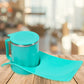 2851 Snacks Tray  Inside Steel Cup 350ml Break Time Tray For Kids  Home Use
