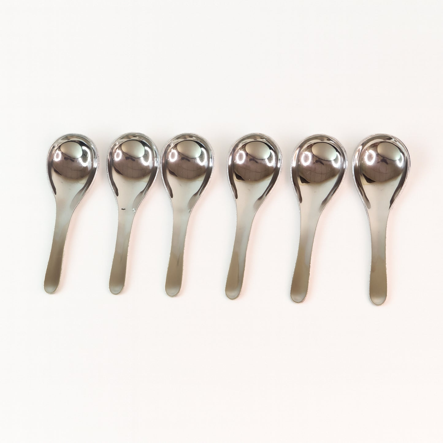 Apex Premium Stainless Steel Soup Spoon Set  6 Pieces