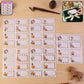 Gift Tag Stickers With Best Compliments Floral Foil Labels For Gifting (40 Pc)