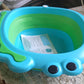 17513 Frog Shape Wash Basin Space Saving Multi Function Foldable Baby Wash Basin Easy Clean Lightweight Thicken For Washing Face For Home (3331cm  1 Pc)
