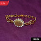 Bracelet With Stone Border  Dual Peacock Chain End Rakhi