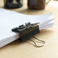 Medium Size Heavy-duty Black Binder Clips Set (32 Mm 12 Pc)