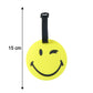 Cute Smiley Face Round Travel Identification Luggage Bag Tag (1 Pc)