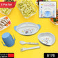 8176 5in1 Baby Feeding Set For Kids And Toddlerschildren Children Dinnerware Set - Feeding Set For Kids Cartoon Design Plate Cup Spoon Fork  Tableware Cutlery For Kids Microwave  Dishwasher Safe (5 Pcs Set)