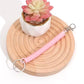 Elastic Spiral Coil Keychain Bracelet With Metal Key Ring And Clip Hook (1 Pc)