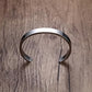 Minimalist Polished Open-ended Silver-tone Stainless Steel Kada (1 Pc)