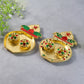 Decorative Plastic Kalash-shape Double Kumkum Box (Mix Design 1 Pc)
