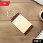 Premium Wooden Keychain With Dual Tone Finish (1 Pc)