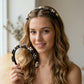 girls floral bead headband