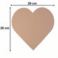 Heart Shape Board for Art – Crafting and Painting Blank Surface for DIY Projects (1 Pc)