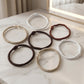 Soft Elastic Hair Rubber Bands Set (32 Pc Mix Color)
